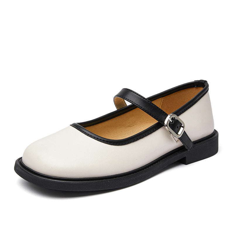 Belles ballerines blanches simples d'été pour femmes