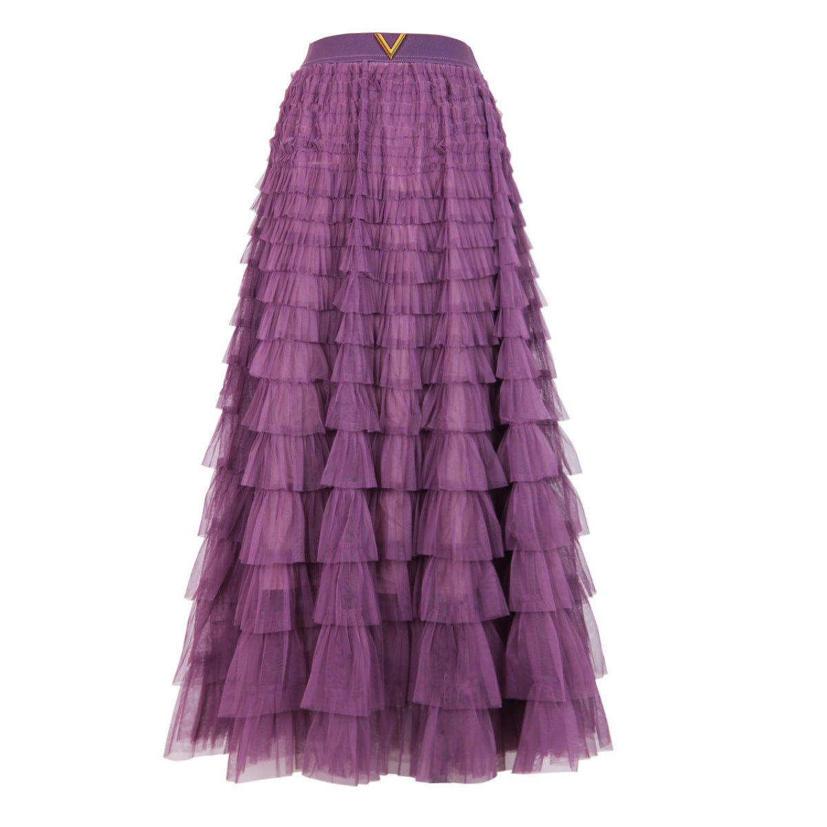 Robe longue simple et élégante de haute qualité pour célébrités sur Internet, robe à volants, jupe trapèze