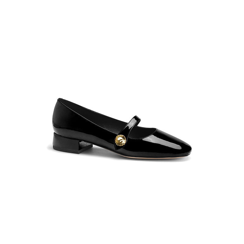 Women's Vintage Mary Jane Low-cut Round Toe Small