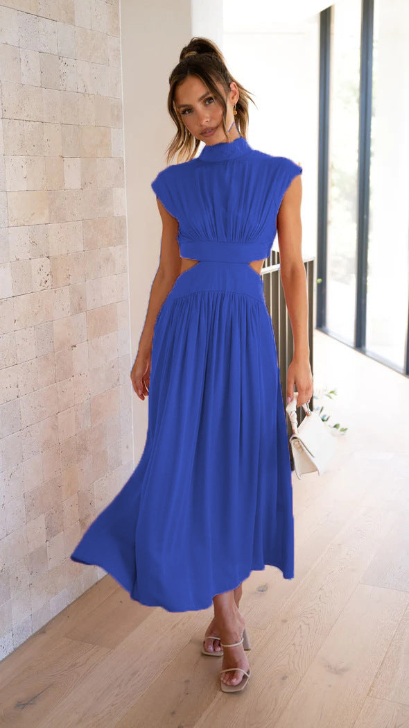 Sweet Street – StCollar – Kurzes, einfarbiges Maxikleid