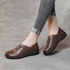 Women's Genuine Soft Bottom Mom Flat Leisure Men's Shoes