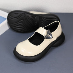 Women's Spring Platform Height Increasing Heart