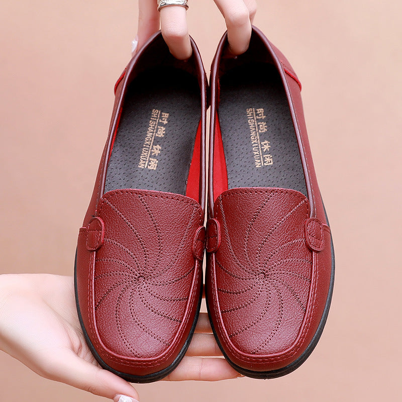 Women's Mom Pumps Autumn Soft Bottom Comfortable Flat