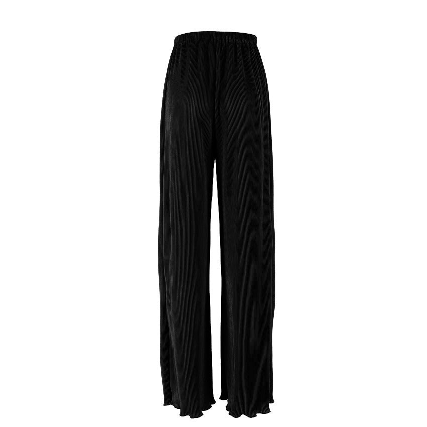 Vintage long sleeve ruffled shirt pantsuit Loose Flare Sleeve Blouse textured