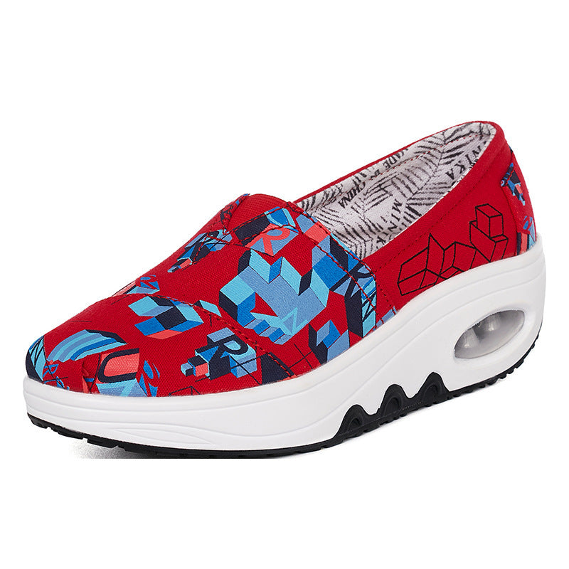 Women's Size Rocking Platform Slip-on Comfort And