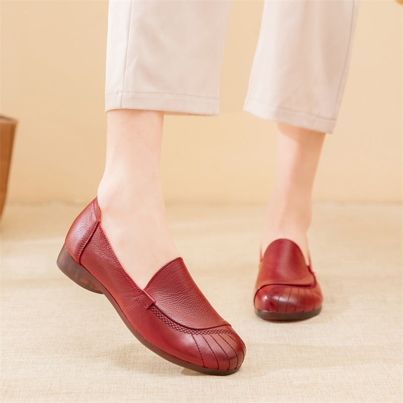 Women's Leap Moon Red Mother Flat