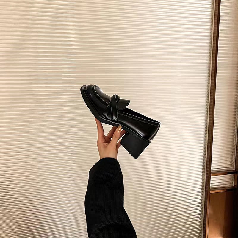 Women's Retro British Thick Bottom Slip-on