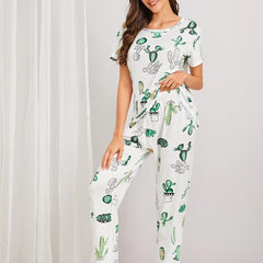 Sources Pajamas Home Wear Two-Piece Set