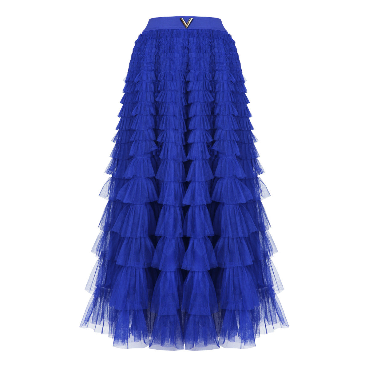 Robe longue simple et élégante de haute qualité pour célébrités sur Internet, robe à volants, jupe trapèze
