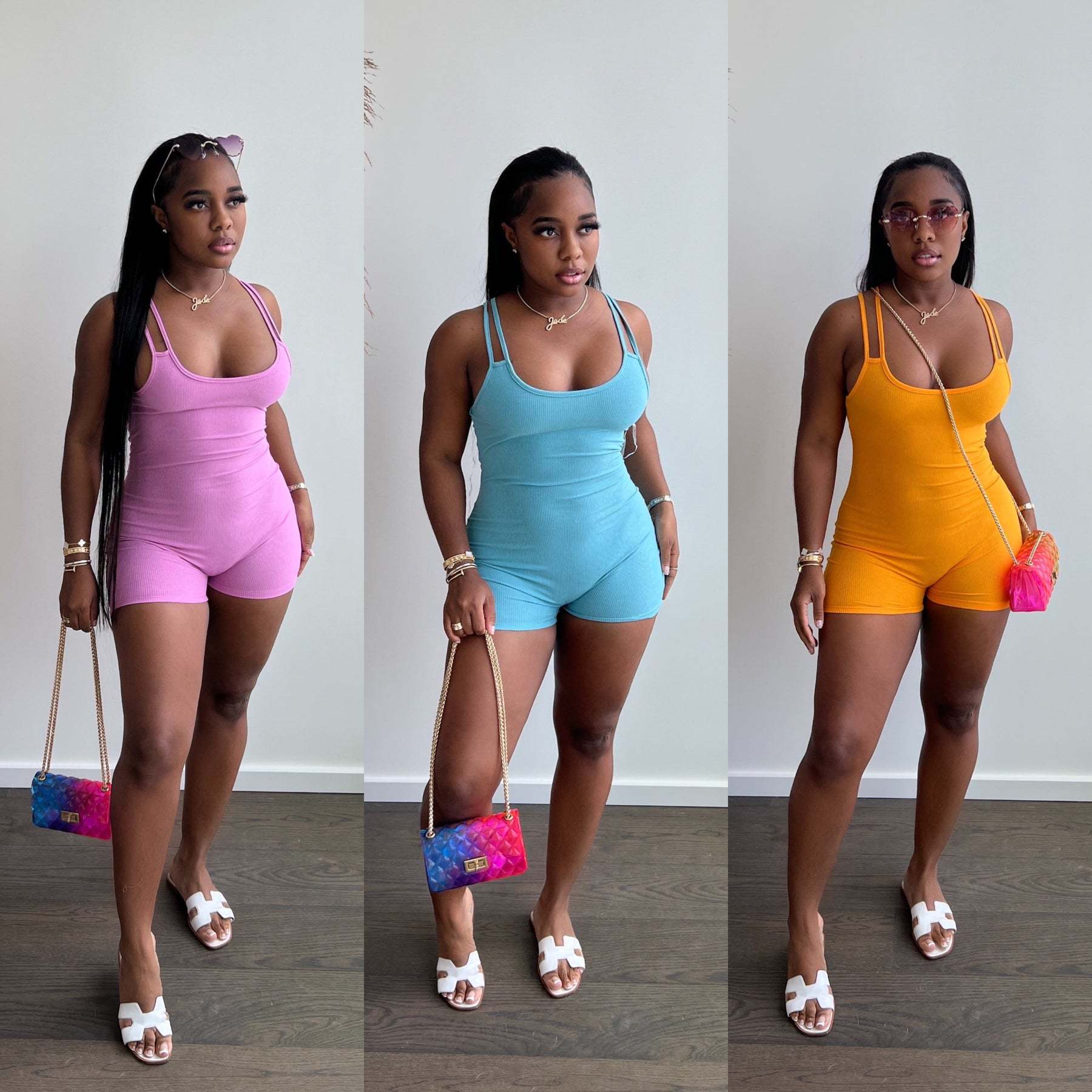 Shoulder Strap Sports Romper Tight Vest Romper