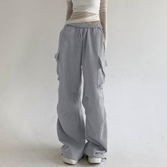 Street Pleated Sweatpants Casual Pants