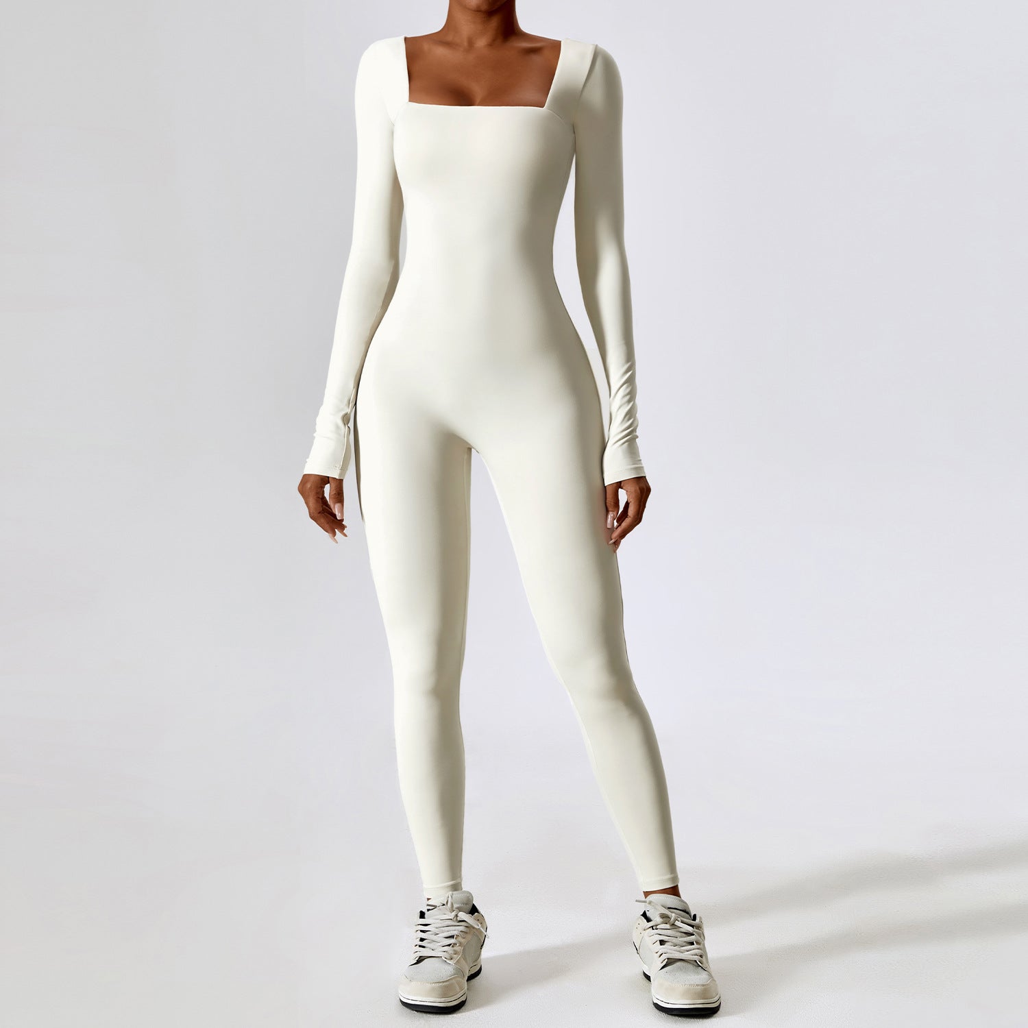 Tight Long Sleeve Yoga Wear Naked Sense Fitness Exercise Quick Drying Yoga Jumpsuit