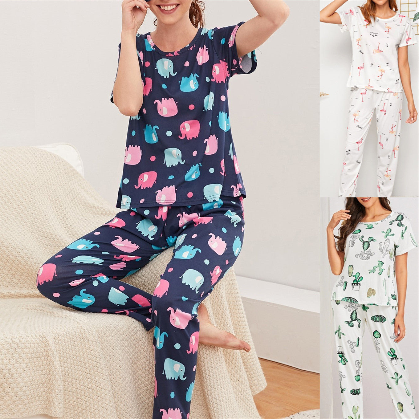 Sources Pajamas Home Wear Two-Piece Set