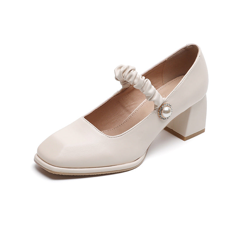 Women's Style Vintage Mary Jane Spring Korean Simple