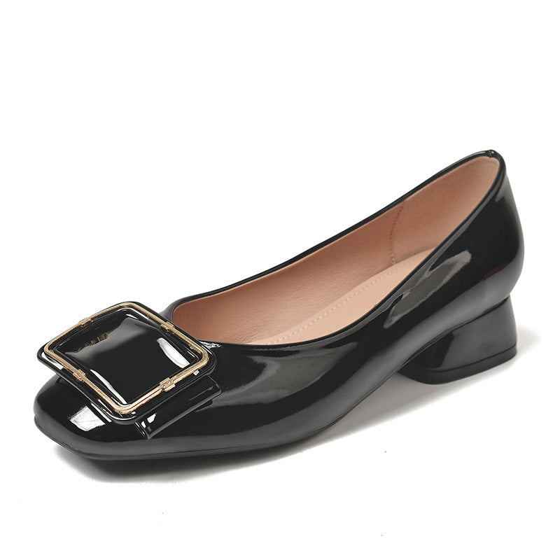Women's Chunky Low-cut Korean Style Fat Feet