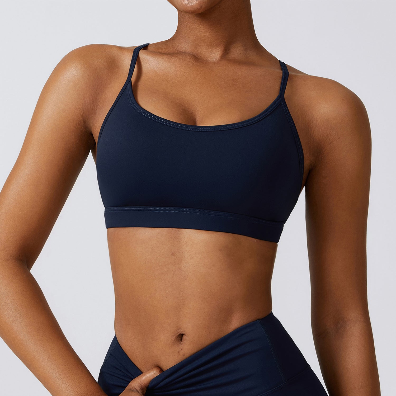 Sling Schöner Rücken Fitness Yoga Wear Outdoor Running Yoga BH Nacktes Gefühl Schnelltrocknende Sportunterwäsche