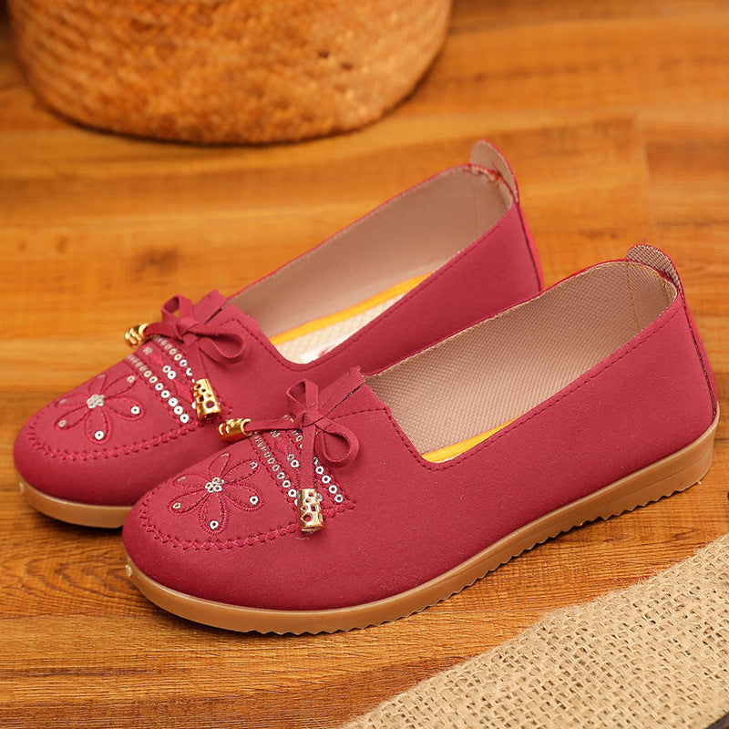 Women's Tendon Sole Mother Spring Slip-on Old