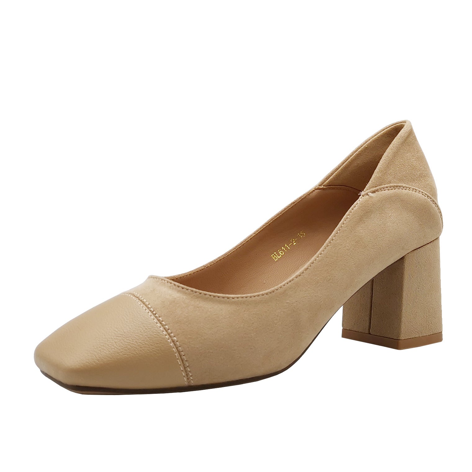 Chaussures hautes à bout carré pour femmes, style début de printemps