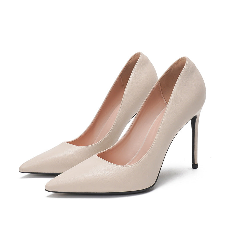Talons hauts pointus et souples pour femmes, élégants et charmants