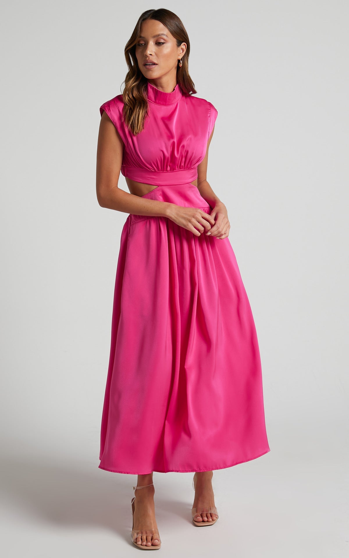 Sweet Street – StCollar – Kurzes, einfarbiges Maxikleid