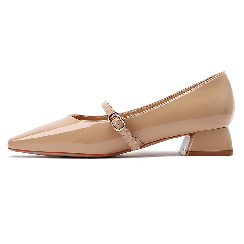 Women's Fu Mary Jane Korean Style Chunky