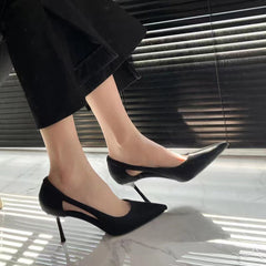 Damen High Heels aus koreanischem Lackleder mit Stilettoabsatz