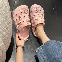 Women's Flat For Outdoors Cartoon Two-way