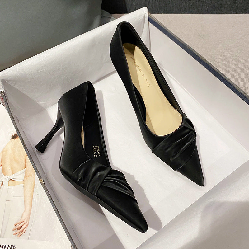 Escarpins à talons aiguilles hauts et bout pointu pour femme