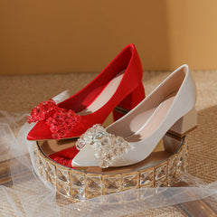 Talons hauts épais style Toast pour femmes
