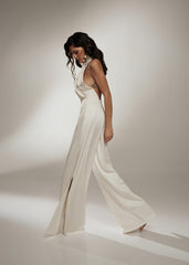 Jumpsuit Sleeveless Halter Jumpsuit Backless