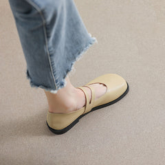 Women's Pumps Round Toe Mary Jane Shallow Mouth Soft