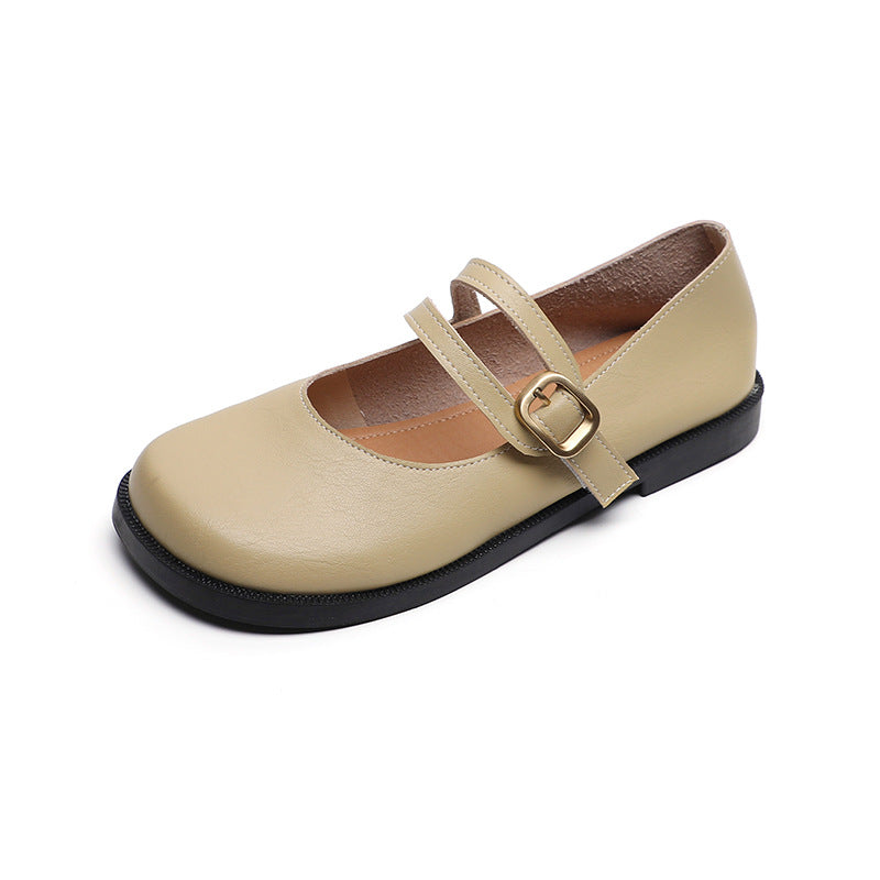 Women's Pumps Round Toe Mary Jane Shallow Mouth Soft