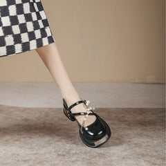 Women's Mary Jane Summer Strap Buckle College