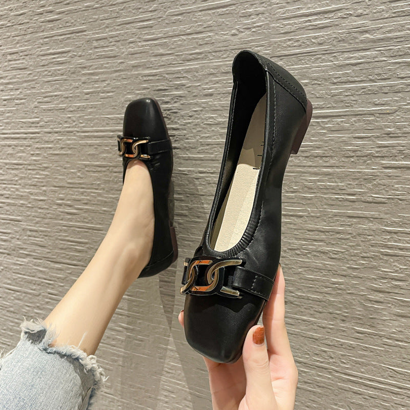 Women's Size Low-cut Flat Fat Feet Wide