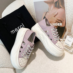 Women's Summer Platform Two-way Breathable White