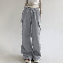 Street Pleated Sweatpants Casual Pants