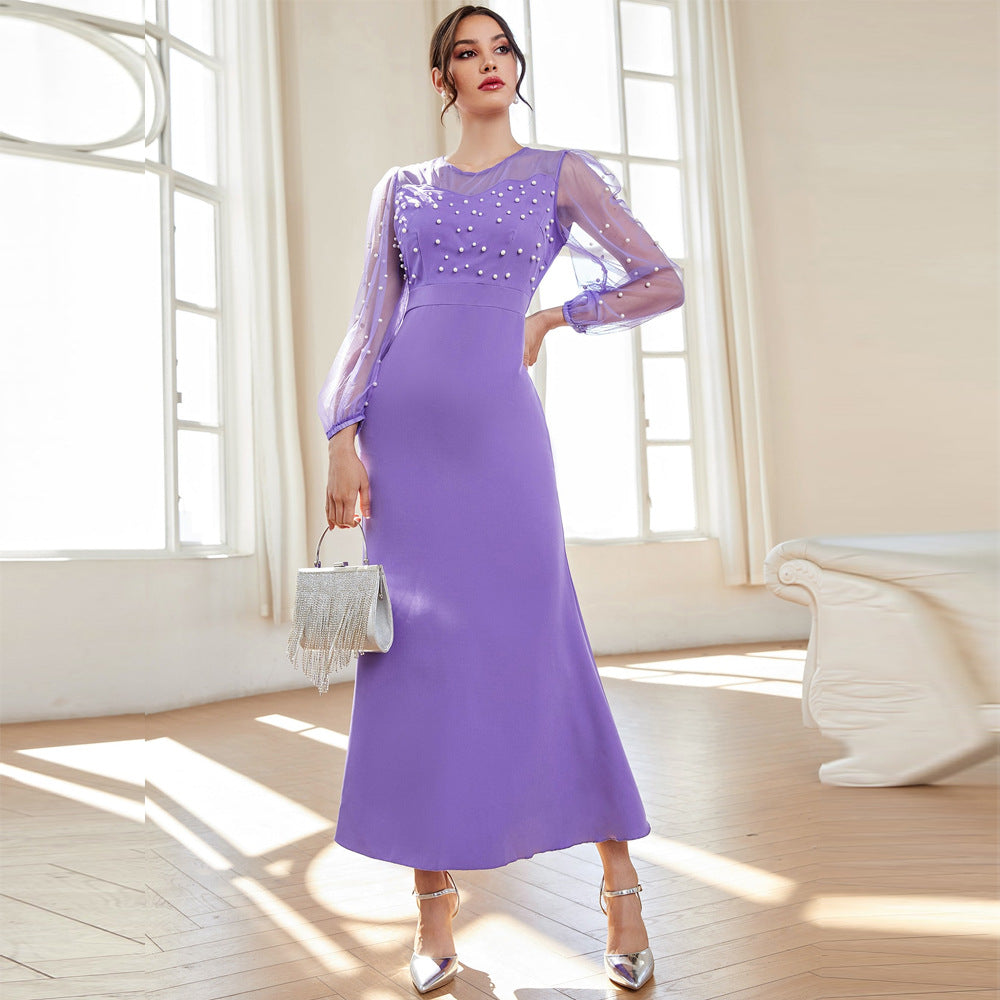 Fashionable Elegant Beaded Dress