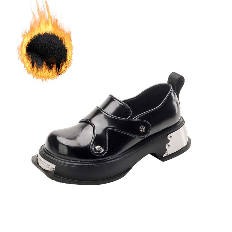 Women's Niche Height Increasing Vintage Platform British