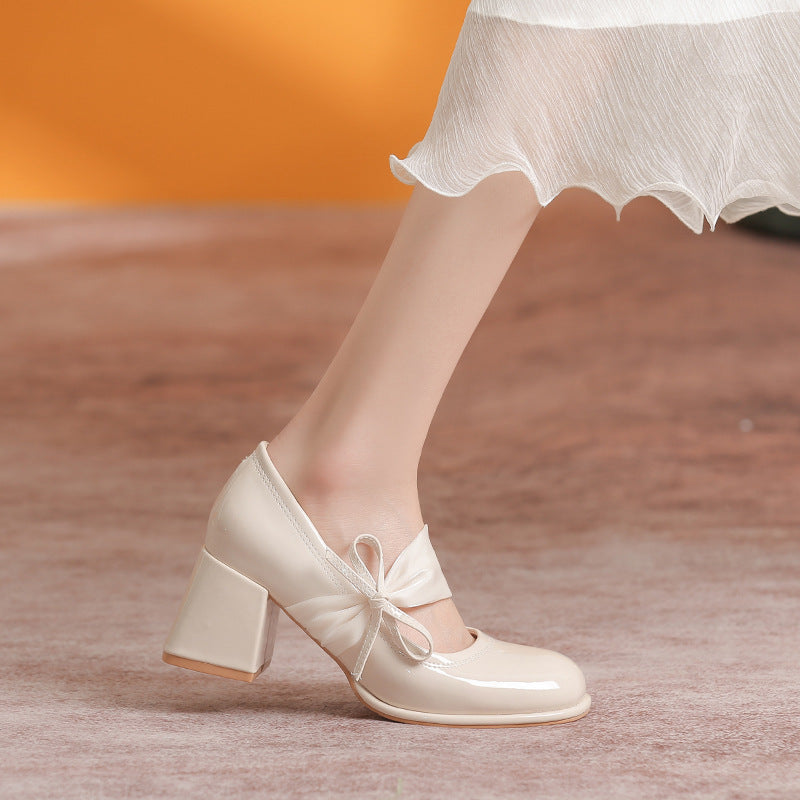Épais style fée à tête ronde haute pour femme