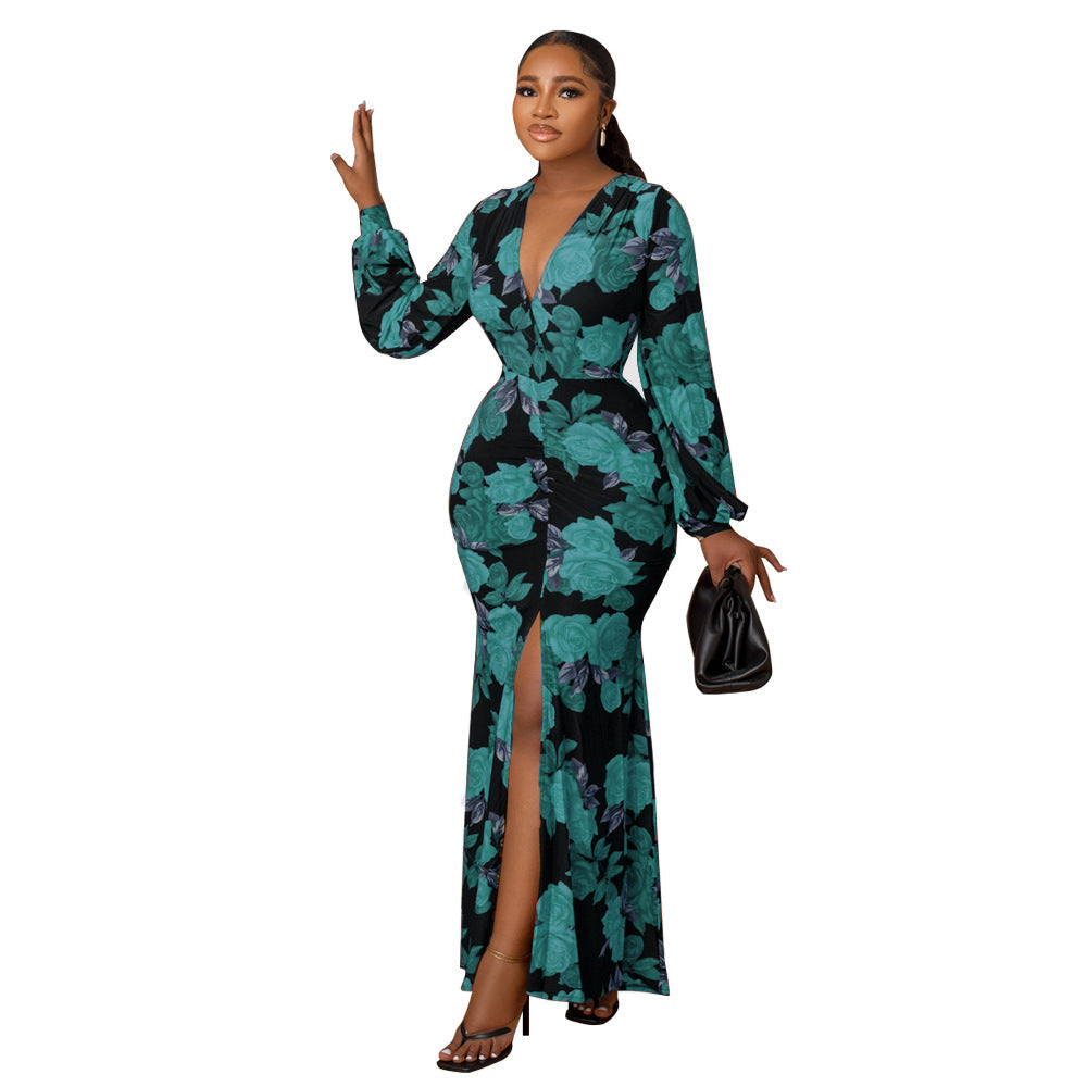 Robe ample imprimée
