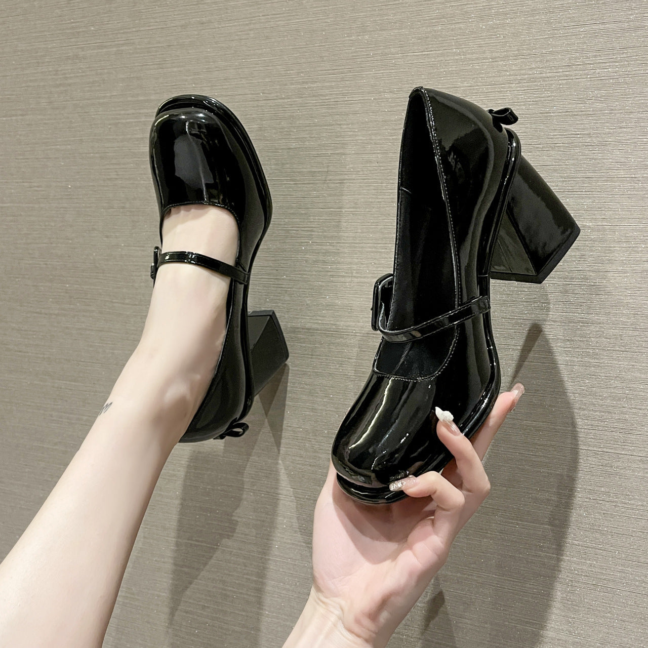 Women's Low-cut Highable Chunky Mary Jane