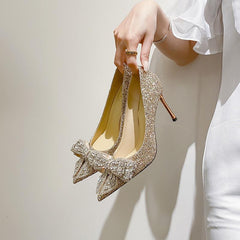 Frauen Herbst Goldene Strass Bogen Braut Kristall