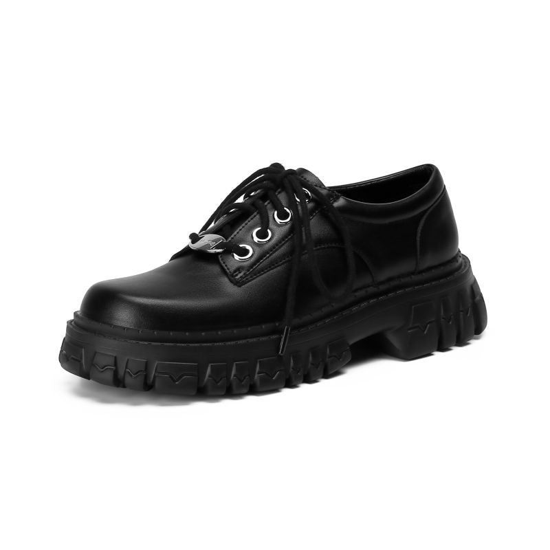 Women's Small Round Toe Height Increasing British Style