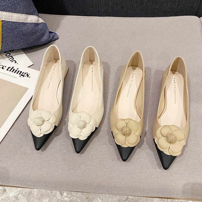 Talons épais et polyvalents pour femmes, à bout peu profond et souple