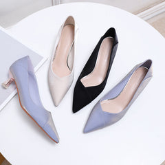 Women's Fu Bridesmaid High Stiletto Satin Mid
