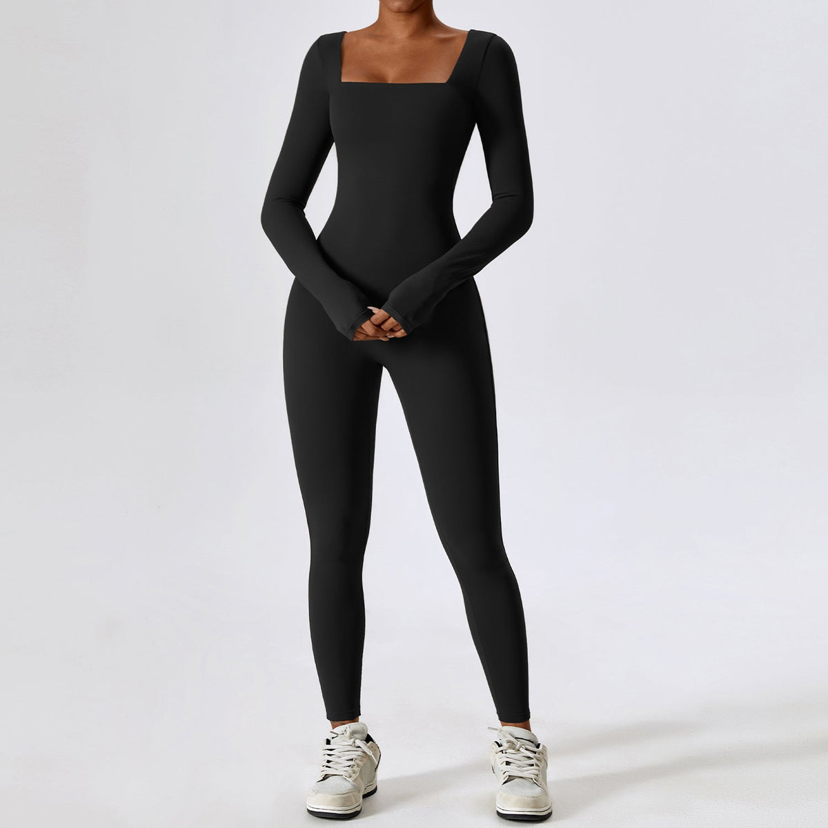 Tight Long Sleeve Yoga Wear Naked Sense Fitness Exercise Quick Drying Yoga Jumpsuit