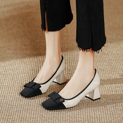Women's Assorted Colors Retro Square Toe