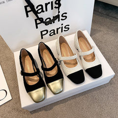 Talons épais rétro Mary Jane pour femmes