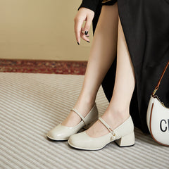 Charming Women's Chunky Spring Low-cut Slip-on