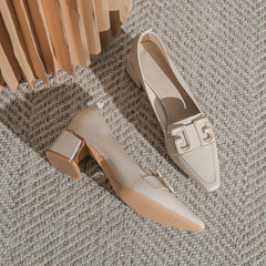 Women's Square Toe Medium-sized Mouth Autumn Soft